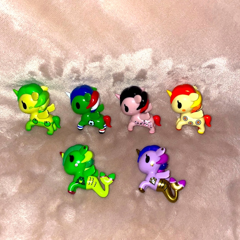 Lot of 6 Random Tokidoki Unicornos/Mermicornos